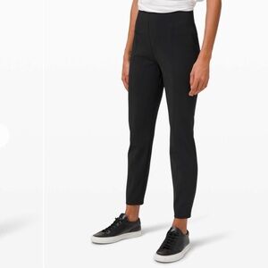 Lululemon Here to There Black Pull on Pants Stretchy Pants Smoothing